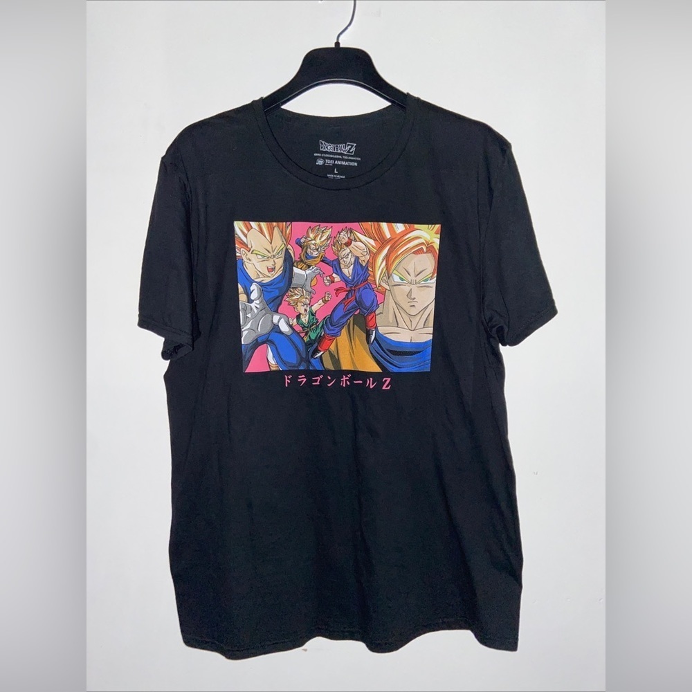 DragonBall Z Anime Tee L Toei Animation UNI Rare Find Graphic NWT Manga Japan​​